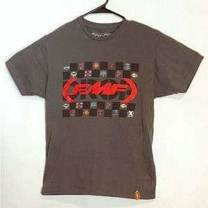 FMF The Drop T-Shirt Medium Gray Motorcycle Street Bike Dirt Bike MX